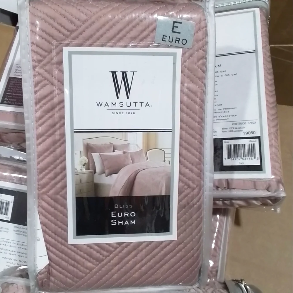 NEW Wamsutta Bliss Euro Elegant Sham Set of 2 Shams - Picture 9 of 9